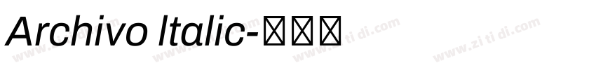 Archivo ltalic字体转换